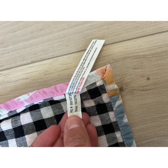 NWOT Anthropologie Apron Floral Black Check & Tea Towel - Picture 10 of 11